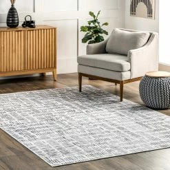 Budget 🌟 nuLOOM Mitzi Abstract Lines Machine Washable Area Rug ⌛