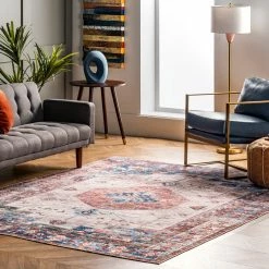 Wholesale ❤️ nuLOOM Eliza Machine Washable Traditional Medallion Area Rug ⌛