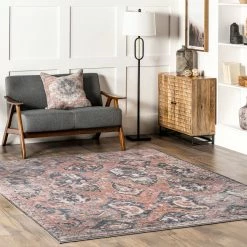 Wholesale 🎉 nuLOOM Luana Faded Persian Machine Washable Area Rug 🥰