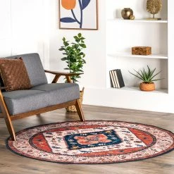 Promo ⭐ nuLOOM Carolyn Machine Washable Tribal Motif Area Rug 😍