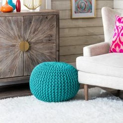 Buy 🥰 nuLOOM Ling Round Knit Filled Ottoman Pouf 🎁 -nuLOOM Boutique 2e916cb2aace4234a56cb3d567a1bab2 1080x