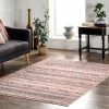 Best Sale 🎁 nuLOOM Shandi Distressed Moroccan Machine Washable Area Rug 🔔