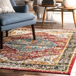 Best Pirce ❤️ nuLOOM Indoor/Outdoor Transitional Medallion Muriel Area Rug ✨