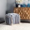 Buy ✨ nuLOOM Hydra Denim Striped Fringe Filled Ottoman Pouf ⭐ -nuLOOM Boutique 4b1fadd4eace457ebd127499c5d90940 1080x