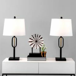 Best Sale 🥰 nuLOOM Brighton 25" Metal Table Lamp Set ⌛