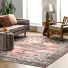 Top 10 🎉 nuLOOM Gracie Machine Washable Distressed Medallion Area Rug 💯