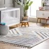 Wholesale 👏 nuLOOM Bristol High-Low Geometric Tassel Area Rug 🤩