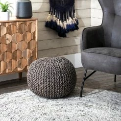 Hot Sale 🛒 nuLOOM York Classic Knitted Solid Jute Filled Ottoman Pouf 🔥 -nuLOOM Boutique 6430248786a248d5a03b8a933803965c 1080x