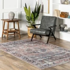 Outlet 😍 nuLOOM Darby Persian Stain-Resistant Machine Washable Area Rug 😉