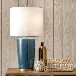Flash Sale ⭐ nuLOOM Avon 24" Ceramic Table Lamp ✔️