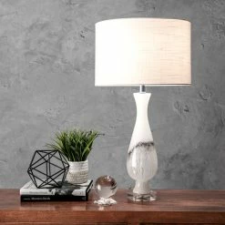 nuLOOM Boutique 12 Brand new ๐ nuLOOM Dayton 30" Glass Marbleized Table Lamp ๐งจ