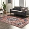 Buy 🌟 nuLOOM Medallion Bordered Machine Washable Area Rug 🎁