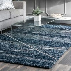 Brand new 🌟 nuLOOM Hand Tufted Trellis Vito Shag Area Rug 👍