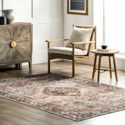 Best reviews of 🎁 nuLOOM Devin Machine Washable Vintage Medallion Area Rug 🎁