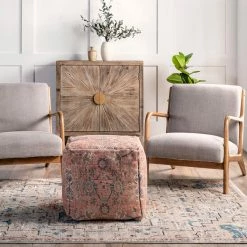 Best deal ๐ nuLOOM Vintage Floral Ottoman Pouf โ๏ธ