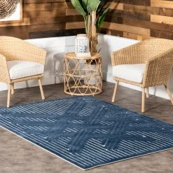 Best Sale 😉 nuLOOM Onita Transitional Striped Indoor/Outdoor Area Rug 🔥
