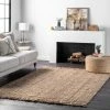 Promo 🎉 nuLOOM Hand Woven Chunky Loop Jute Area Rug 🥰