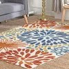 Buy 🎁 nuLOOM Floret Raised Indoor/Outdoor Area Rug ❤️