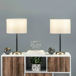 Brand new ⭐ nuLOOM Lima 21" Metal Table Lamp Set of 2 ✨