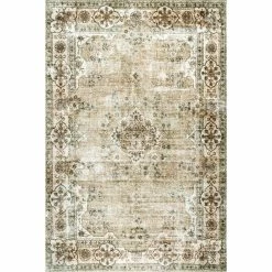 Promo 👏 nuLOOM Paisley Machine Washable Faded Floral Border Medallion Area Rug 🔔 -nuLOOM Boutique a4f82d1e2589471a8202dfcb130e206e 1080x