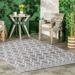 Promo 🔥 nuLOOM Fae Geometric Machine Washable Indoor/Outdoor Area Rug 💯