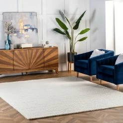 Best deal 💯 nuLOOM Hand Woven Chunky Woolen Cable Area Rug ✔️