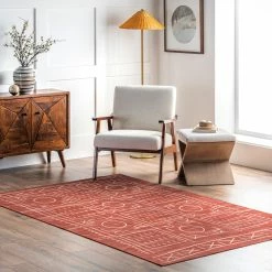 Brand new 👍 nuLOOM Fabiana Machine Washable Tribal Geometric Area Rug 👏