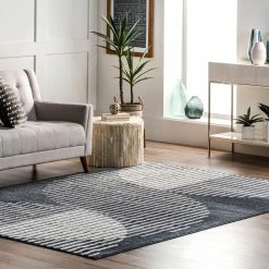 Best Pirce 🤩 nuLOOM Shayla Contemporary Abstract Striped Area Rug 🛒