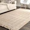 Flash Sale 🎁 nuLOOM Hand Woven Don Jute with fringe Area Rug 🛒