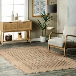 Promo 👍 nuLOOM Rosita Tribal Trellis Easy-Jute Machine Washable Area Rug ⌛