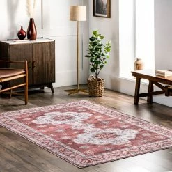 Wholesale 😍 nuLOOM Norma Machine Washable Traditional Medallion Area Rug 🥰