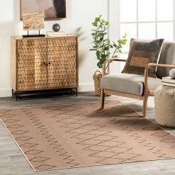 Promo 💯 nuLOOM Geometric Easy-Jute Machine Washable Area Rug 😉