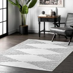 Top 10 🧨 nuLOOM Romina Machine Washable Diamond Stripes Area Rug 🤩