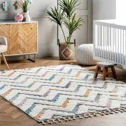 Best reviews of 🛒 nuLOOM Rumi High-Low Chevron Tassel Area Rug ✔️