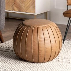 Best Pirce ✔️ nuLOOM Faux Leather Round Filled Ottoman Pouf 🔔 -nuLOOM Boutique f91751bba10c4fea8e3ba3d7faa66e9c 7a5a0e2c 8488 49f6 91ba 5fd50193476d 1080x