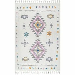 Best Sale 🎁 nuLOOM Jocelyn High-Low Textured Tribal Shag Tassel Area Rug ✔️